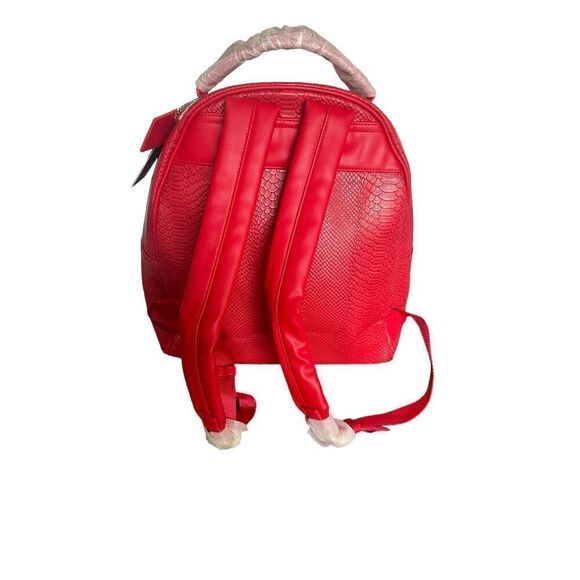 NWT Tote & Carry Red Faux Snake Skin Bag - Picture 5 of 12